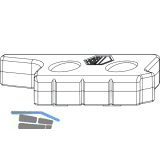 MACO MM Hebeteil Falzluft 12 mm Eurofalz 20 mm 9V silber links (356327)