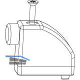 MACO HS Anschlagpuffer mit Schraube, Fl�gelabstand 28 mm, wei� (102945)