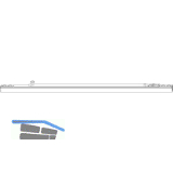 MACO �ffnungsbegrenzung m. Bremse, Arml�nge 274mm, FFB 480-1800, silber (214328)