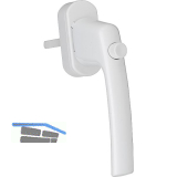 MACO Fenstergriff TRESOR, Sperrknopf, VK 7 x 35 mm, Alu wei�