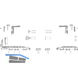 MACO HS Grundkarton Laufwagen 300 kg, mit B�rste, ALUPLAST/PROFINE, silber