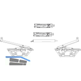 MACO SKB-S/SE Gleitschere einstellbar, links + rechts, silber (103843)