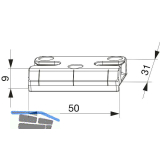 MACO Schlie�teil iS PVC 12/20-13, SERAL, silber (354739)