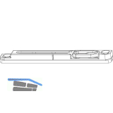 MACO Schlie�teil Standard f�r Kantenverschluss PVC 12/20- 9, TROCAL, silber