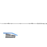 MACO MM Zweitschere f�r Rundbogenfenster, mit 2 i.S.-Zapfen, L=945 mm (203961)