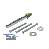 HOPPE Befestigungsset f�r Profilt�r Knopf/Dr�cker, 87 - 92 mm