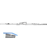 MACO MM Stulpverl�ngerung Stulpfl�gelgetriebe Euronut L=235 mm mit Schlie�teil