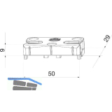 MACO Schlie�teil iS PVC 12/20-13, TROCAL, KBE, K�MMERLING, silber (362010)