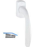 HOPPE Fenstergriff NEW YORK - Secustik, VK 7 x 32 - 42 mm, wei�