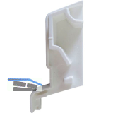 GUTMANN Endkappe KS 570 zu Spree-D 24 OF, 15-20�, EPDM wei�, links