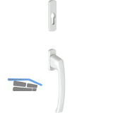 MACO SKB-S/SE/PAS Drehgriff PZ au�en, TS 74-90 mm, Alu wei� beschichtet