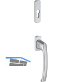 MACO SKB-S/SE/PAS Drehgriff PZ innen, ohne Vierkant, Alu silber eloxiert