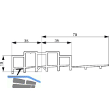 GU Thermostep 204 Aufsatzschiene 19/79 P1989, TS 92 mm, L=2500 mm