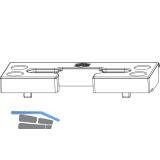 MACO Kippschlie�teil PVC Bodebschwelle GLUSKE Eifel TB 12/20-13 universal silber