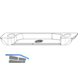 MACO MM Hebeteil, Falzluft 4 mm, Versatz 9 mm, silber, rechts (356504)