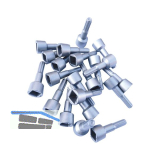 MACO MM Adapter f�r DK-Getriebe DM -6 mm, silber (366719)