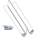 MACO HS Schlauchdichtung f�r Dichtungsschiene PVC, L=50 Meter, schwarz (467023)