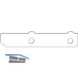 MACO HS Anbohrschutz RC2 f�r Hebe-/Hakengetriebe Dornma� 37,5 mm, Stahl geh�rtet