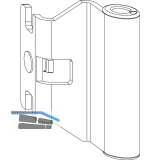 MACO Bandwinkel DTuni 4/18- 9 u. 12/18- 9 mm 160 kg silber (202534)