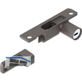 MACO Drehsperre aufschraubbar, selbstschlie�end, graubraun, sperrbar (12070)