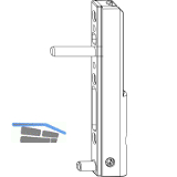 MACO Ecklagerband PVC, mit 5 mm Tragezapfen L=23 mm, 120 kg, wei� (206584)