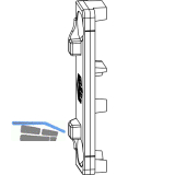 MACO Anpressverschluss verdeckt Rahmenteil Euronut 6/8/4 (94478)