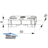 MACO Schlie�teil iS PVC 12/20-13, DECEUNINCK/WINSA, silber (96355)