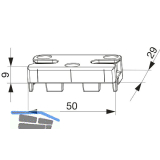 MACO Schlie�teil iS PVC 12/20-13, ALPHACAN/KBE/VEKA, silber (96883)