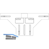 MACO Fr�sschablone f�r Eck-/Scherenlager DT Falzluft 12 mm �beschlag 18/20 mm