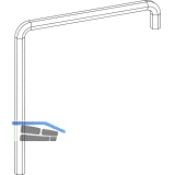 MACO Einstellschl�ssel Innensechskant SW4, 2 x gebogen, L=75 mm (41017)