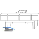 MACO Schlie�teil f. gegen�berliegende Beschlagsnut, -1mm Anpressdruck (34606)