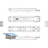 MACO Zweitscheregeh�use f�r PVC, KBE AD, silber (54641)