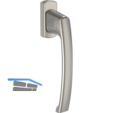 MACO SKB-S/SE/PAS Drehgriff, Vierkant 7x32 mm, Aluminium titan eloxiert