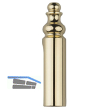 OTLAV Aufsteckh�lse Typ 839, f�r T�rband Typ495 � 20 mm,Messing poliert