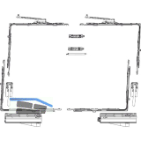 MACO SKB-Z Grundkarton, Schema A, 160 kg, Versatz 9 mm, links, silber (455507)