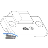 ROTO NT/NX Mittelschlie�er verdeckt K/A/P Rahmenteil Nr.14 KBE/ROPLASTO/TROCAL
