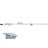 MACO SKB-Z Verl�ngerungsriegel f. Stulpfl�gel, L=400mm, abl�ngbar 200mm (465256)