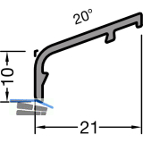 GUTMANN Fl�gelabdeckprofil FP 8849, L=6000 mm, Aluminium hellbronze (G214)