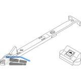 MACO RUSTICO Komfort-Ladenhalter f�r T�ren selbstarretierend, universal, schwarz