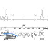 MACO RUSTICO Bohrlehre BLR Anschlag gemeins. Band m. Lasche+Haltekonsole+Kloben