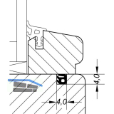 Glasleistendichtung AC 5587 D, Kunststoff braun