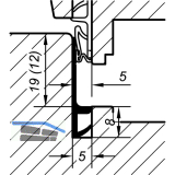 Stulpdichtung TKS 5427, Kunststoff wei�