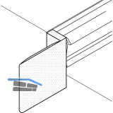 Stulpkappen ACF 6000 H, Kunststoff anthrazit