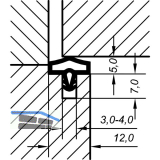 Innent�rdichtung EV 0680 KS, Kunststoff beige