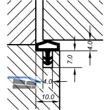 Innent�rdichtung AC 4921, Kunststoff braun