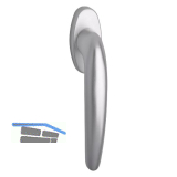 MACO Fenstergriff RHAPSODY, VK 7x35 mm, Alu silber eloxiert