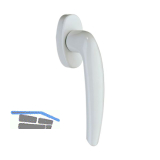 MACO Fenstergriff RHAPSODY, VK 7x35 mm, Alu wei�