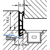 �berschlagdichtung ACF 5855, Kunststoff wei�