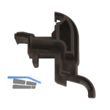 GUTMANN Endkappe 256/24 C zu Drau 25/24F-TI, 90�, EPDM braun, rechts