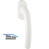 HOPPE Fenstergriff TOKYO, VK 7 x 32 mm, Rastung, Aluminium wei�